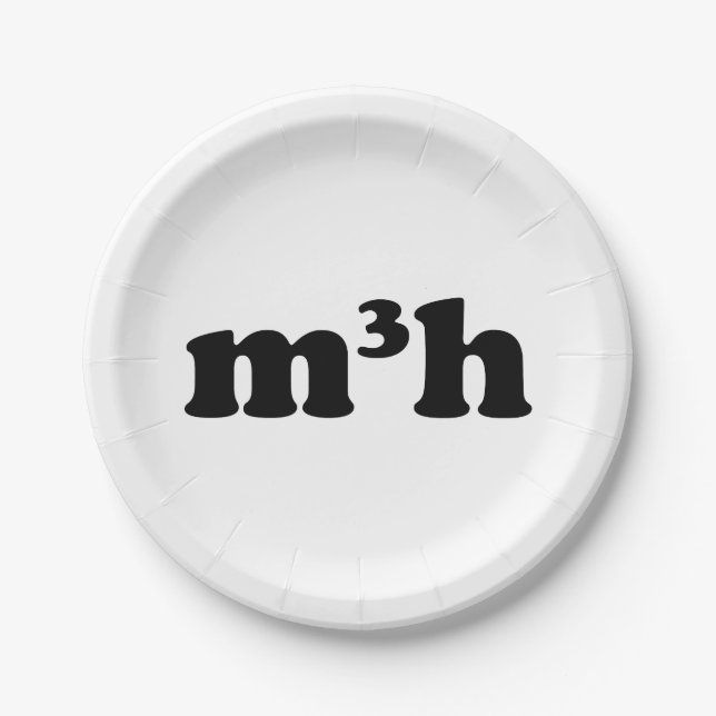 m3h paper plate (Front)