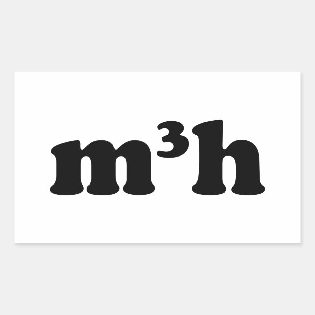 m3h rectangular sticker (Front)