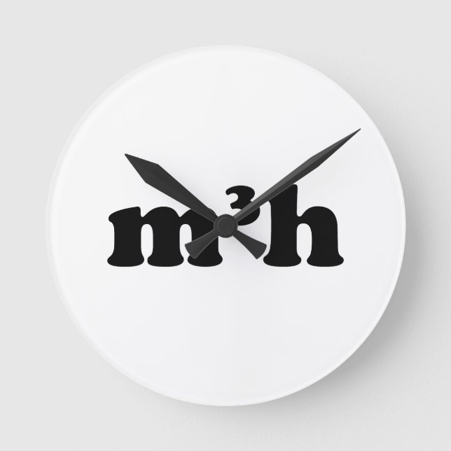 m3h round clock (Front)