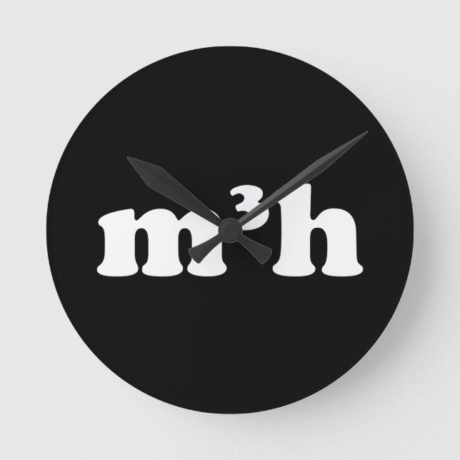m3h round clock (Front)