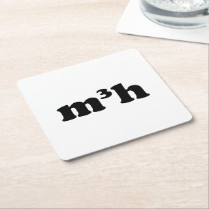 m3h square paper coaster