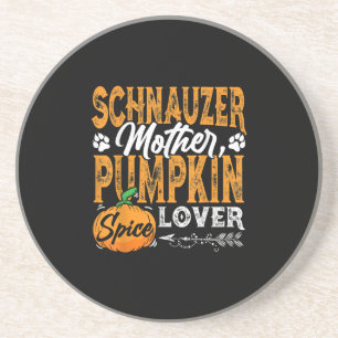 M3SSS Miniature Schnauzer Dog gift Halloween Fall Coaster