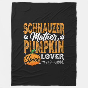 M3SSS Miniature Schnauzer Dog gift Halloween Fall Fleece Blanket