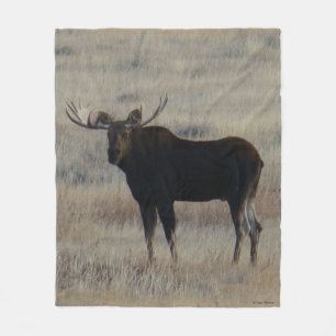M4 Bull Moose Fleece Blanket