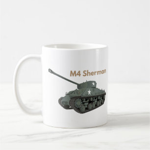 M4 Sherman American WW2 Tank Coffee Mug
