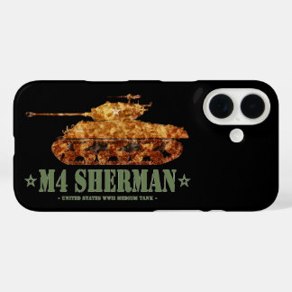 M4 Sherman World War Two American Medium Tank WWII iPhone 16 Case