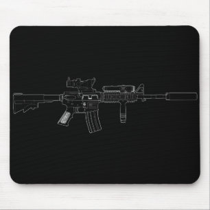 M4 SOPMOD Mousepad Black