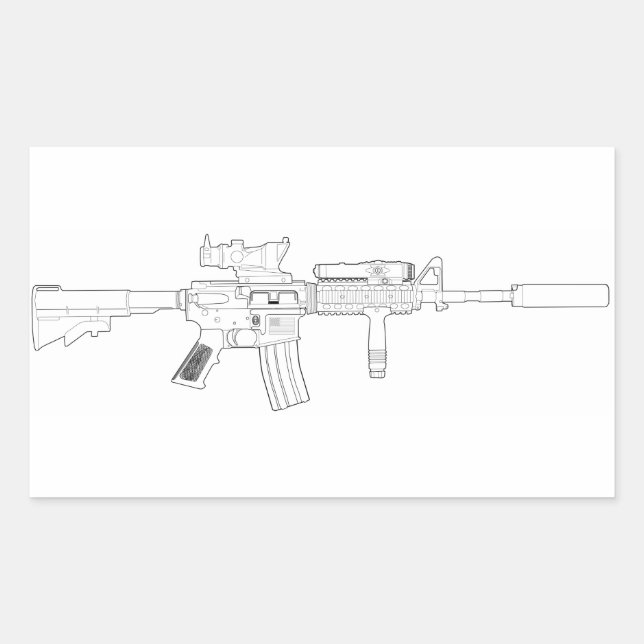 M4 SOPMOD Sticker (Front)