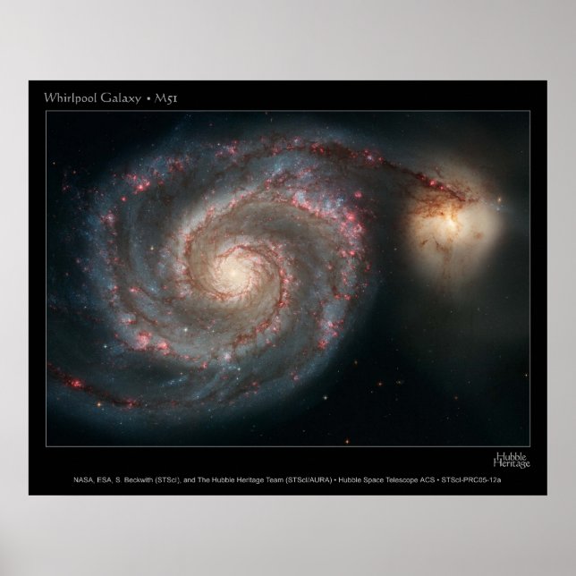 M51 Whirlpool Galaxy Poster (Front)
