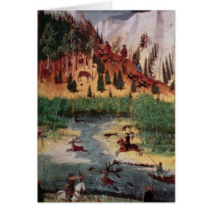 M5751 f.2v Maximilian I hunting deer