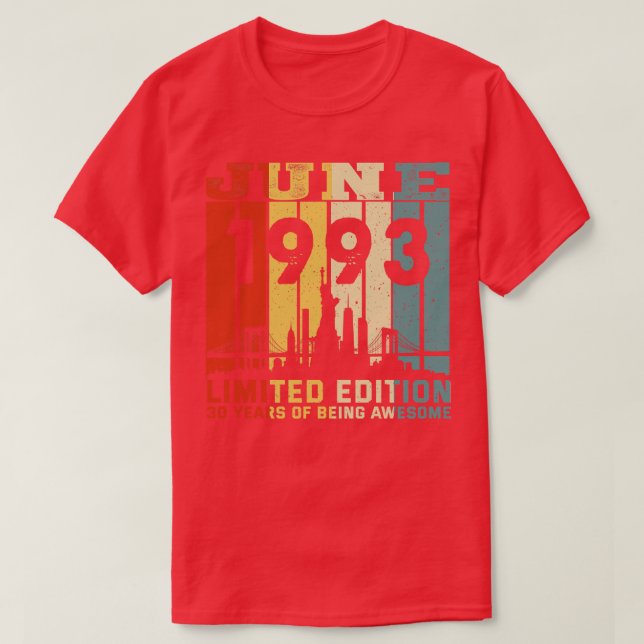 M602 June 1993 Limited Edition 30 Years Of Being A T-Shirt (Design Front)