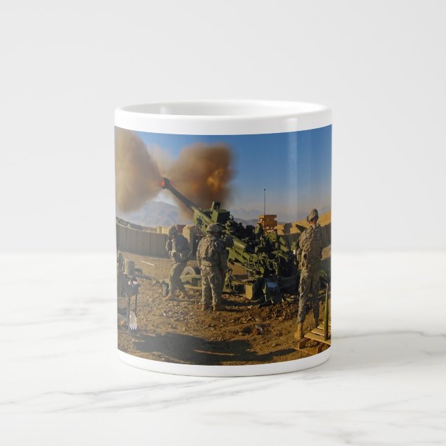 M777 Light Towed Howitzer Afghanistan 2009 Large Coffee Mug (Front)