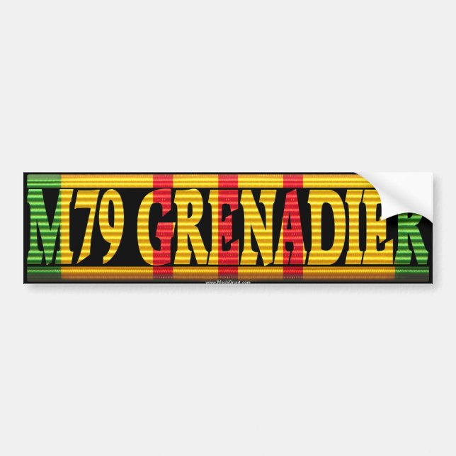 M79 Grenadier Vietnam Service Ribbon Sticker (Front)