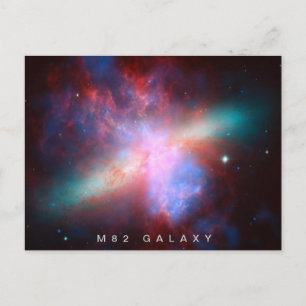 M82 Galaxy Postcard