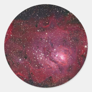 M8 Lagoon Nebula NGC 6523 Classic Round Sticker