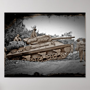 M-10 Tank Destroyer WWII Poster