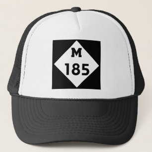 M-185   Mackinac Island Michigan Highway Trucker Hat