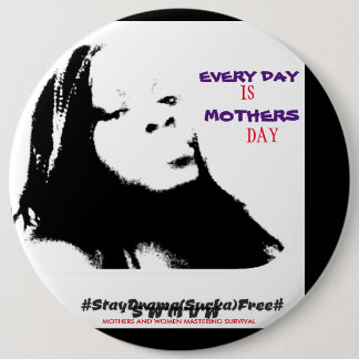 M.A.W.M.S. MOTHERS AND WOMEN MASTERING SURVIVAL 6 CM ROUND BADGE