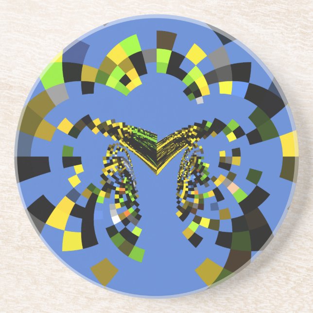 M Blue Coaster (Front)