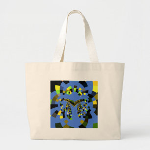M Blue Large Tote Bag