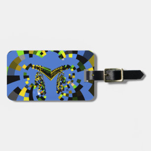 M Blue Luggage Tag