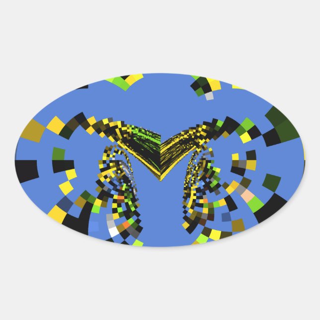 M Blue Oval Sticker (Front)