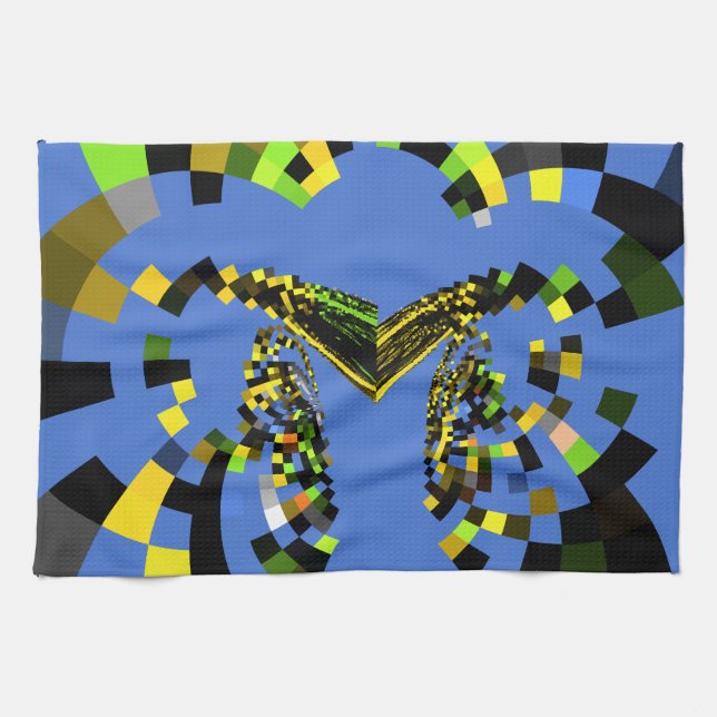 M Blue Tea Towel (Horizontal)