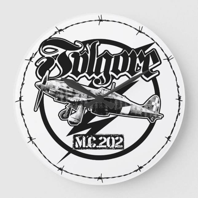 M.C.202 Round (Large) Acrylic Wall Clock (Front)