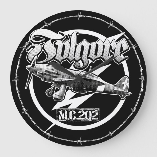M.C.202 Round (Large) Acrylic Wall Clock (Front)