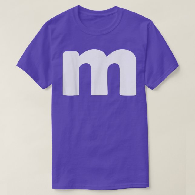 M Chocolate Candy Halloween Team Costume Funny Par T-Shirt (Design Front)