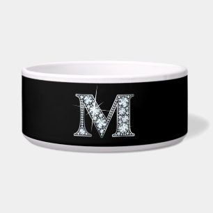 M "Diamond Bling" Pet Bowl
