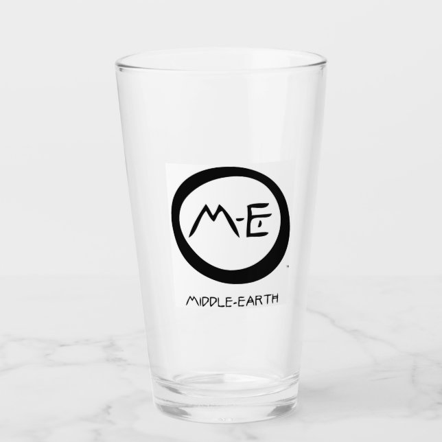 M-E MIDDLE-EARTH(TM) Pint Glass Cup (Front)