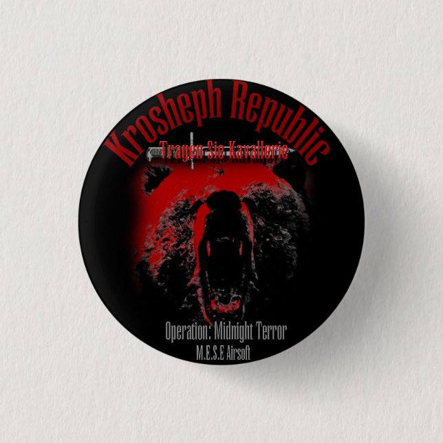 M.E.S.E Airsoft Operation: Midnight Terror 3 Cm Round Badge (Front)
