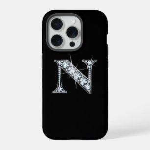 M Faux Diamond Monogram iPhone 15 Pro Case