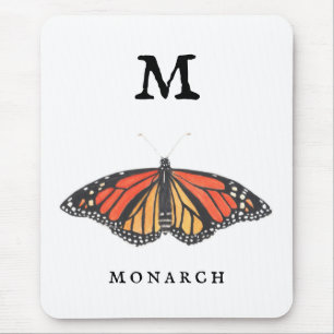 "M" for Monarch  Mouse Mat