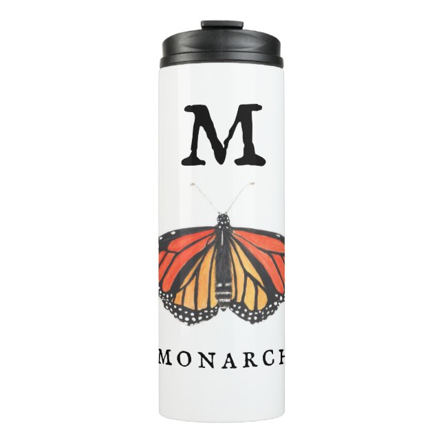 "M" for Monarch  Thermal Tumbler (Front)