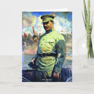 M. Frunze - Soviet Army Officer, Red Army Founder Card