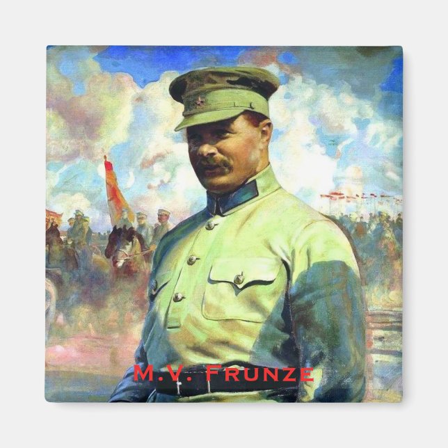 M. Frunze - Soviet Army Officer, USSR Red Army Magnet (Front)