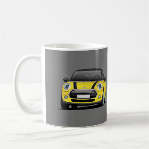 M Hatch Cooper S, 2 image mug, yellow - black Coffee Mug