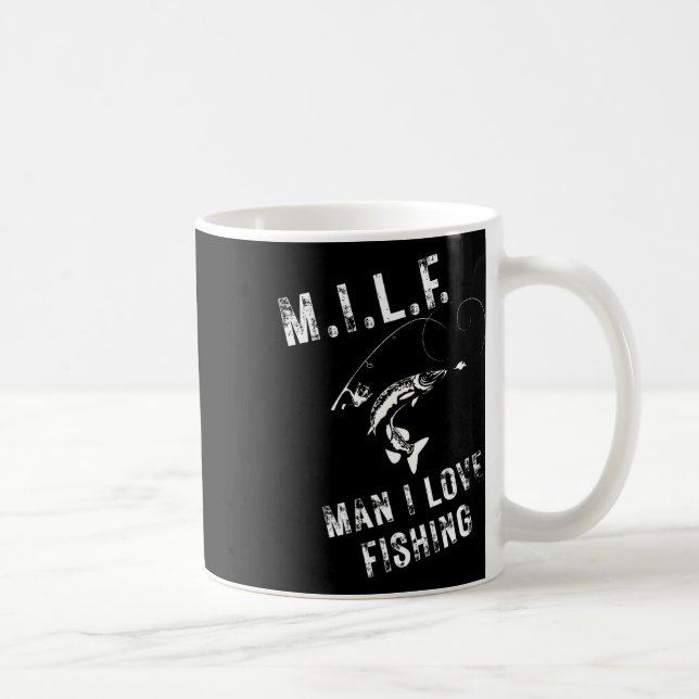 M.i.l.f. Man I Love Fishing  Coffee Mug (Right)