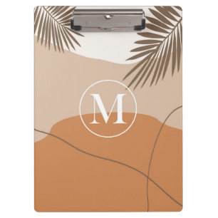 M - Initial Monogram Letter M Abstract Design Clipboard