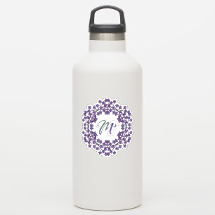 M Initial Unique & Bizarre Boho Flowers Pretty