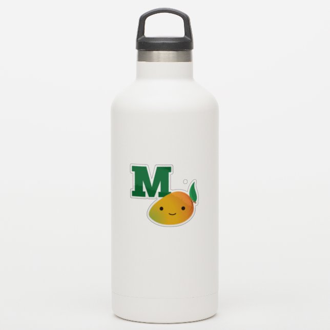 M is for Mango (Waterbottle)