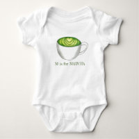 M is for MATCHA Green Tea Latte Alphabet Letter