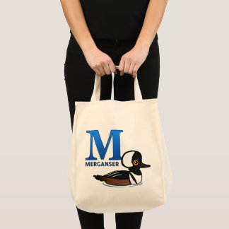 M is for Merganser Tote Bag
