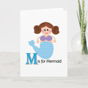 M is for Mermaid Loveable Letters Greeting Card