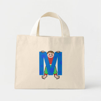 M is for mini tote bag