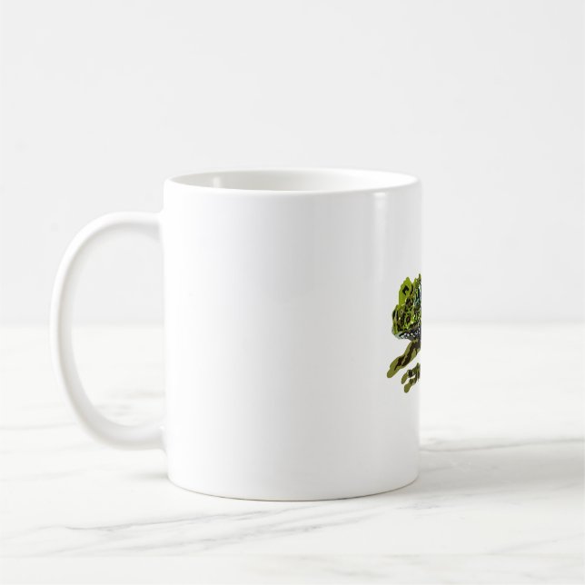 M is for Mossy Frog Coffee Mug (Left)