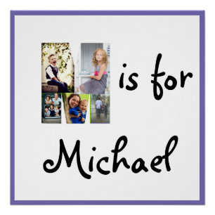M is for Name Poster
