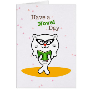 M Leo the Merlion Have a Novel Day Card